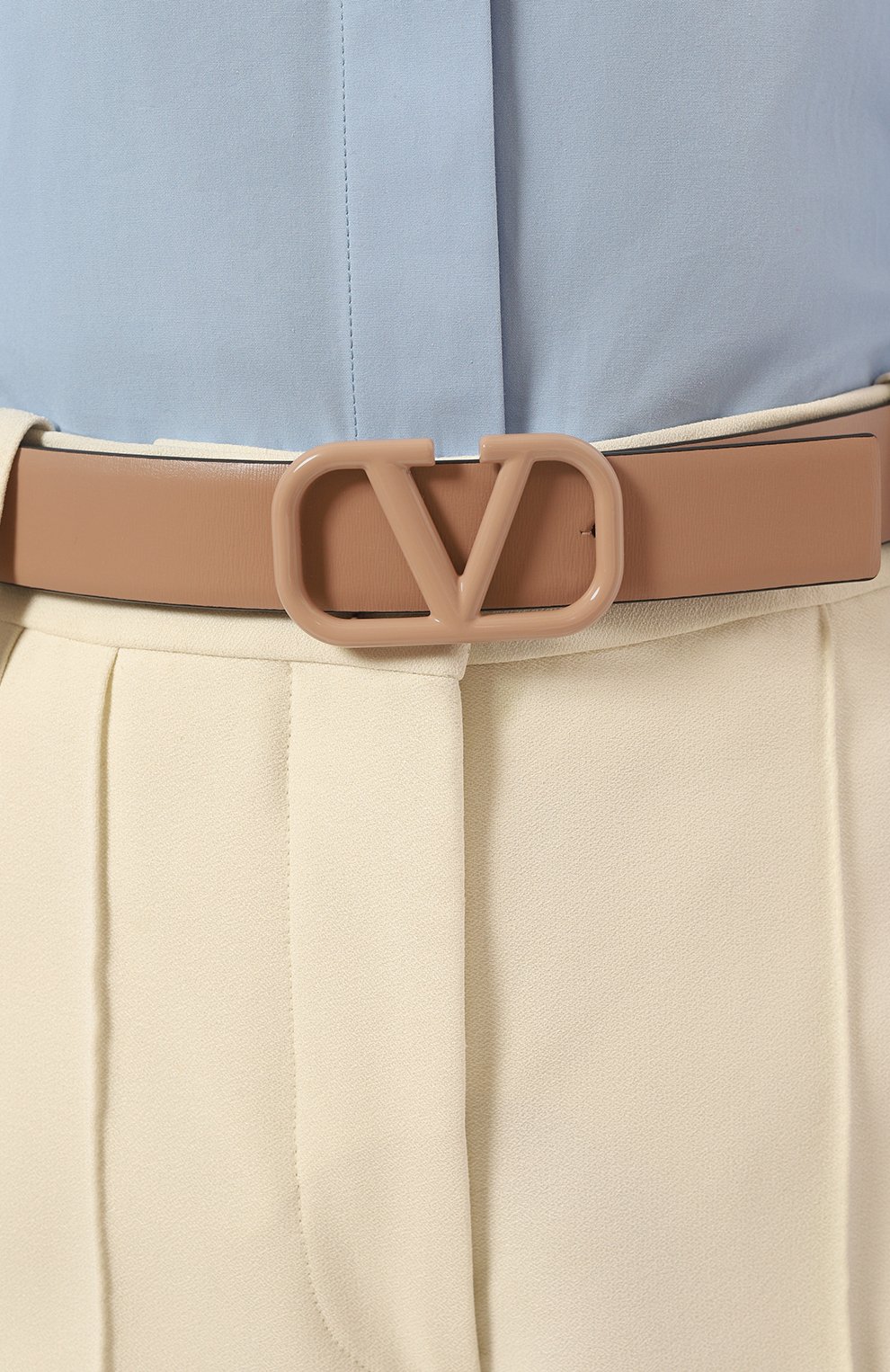 Кожаный ремень vlogo signature VALENTINO, арт. 5W2T0X49/TJE, фото 2