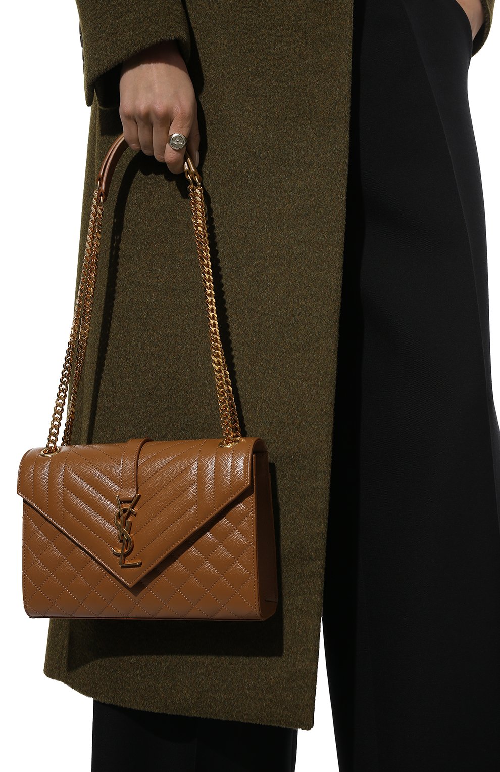 Сумка monogram envelope medium SAINT LAURENT, арт. 600185/B0W91, фото 7