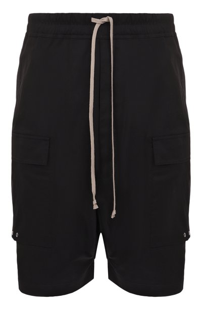 Мужские хлопковые шорты RICK OWENS, арт. RU02E1389/TE