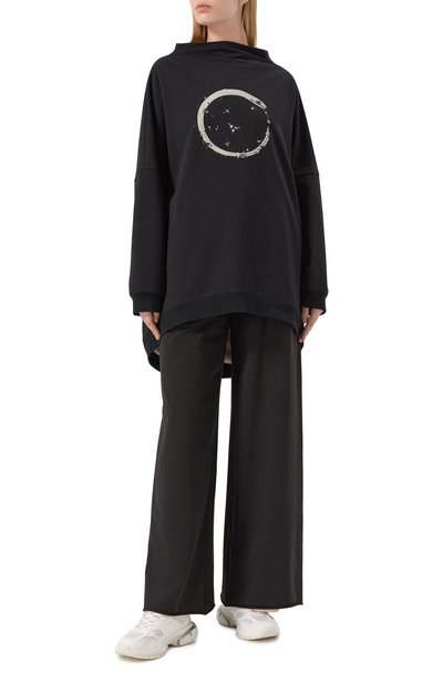 Хлопковый свитшот MIDGARD PARIS черного цвета по цене 31000 руб., арт. SW1101-FR-BK, фото 2 Хлопковый свитшот MIDGARD PARIS, арт. SW1101-FR-BK, фото 2