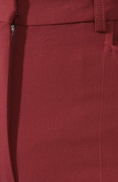 Брюки VICTORIA BECKHAM бордового цвета по цене 82950 руб., арт. 1120WTR000629C, фото 5 Брюки VICTORIA BECKHAM, арт. 1120WTR000629C, фото 5