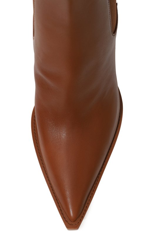 Кожаные ботильоны Leni MICHAEL Michael Kors 40T4LNHE5L Коричневый  40T4LNHE5L Фото 6