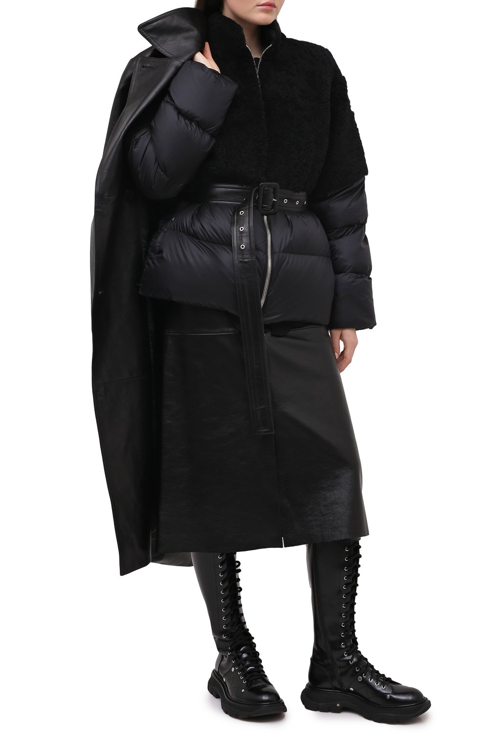 Пуховик moncler + rick owens RICK OWENS, арт. MU20F0003/A0161, фото 2