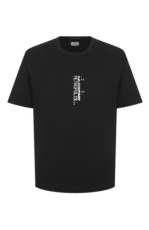 Хлопковая футболка C.P. Company 19CLTS057A006370W Чёрный 19CLTS057A006370W