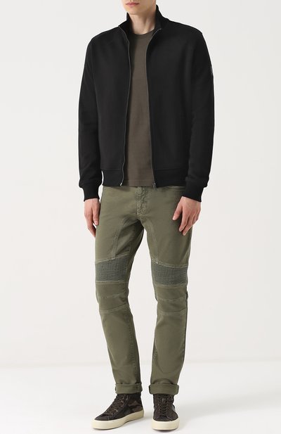 Высокие замшевые кеды на шнуровке с камуфляжным принтом TOM FORD, арт. J1062T-BRC, фото 2