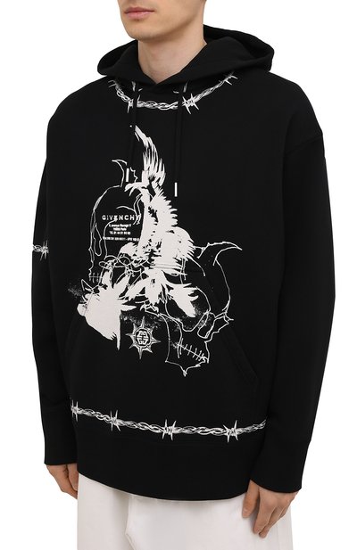 Хлопковое худи GIVENCHY, арт. BMJ0C63Y69, фото 3