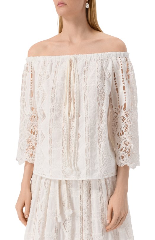 Хлопковый топ Pinko 104798/A2G9 Белый  104798/A2G9 Фото 3