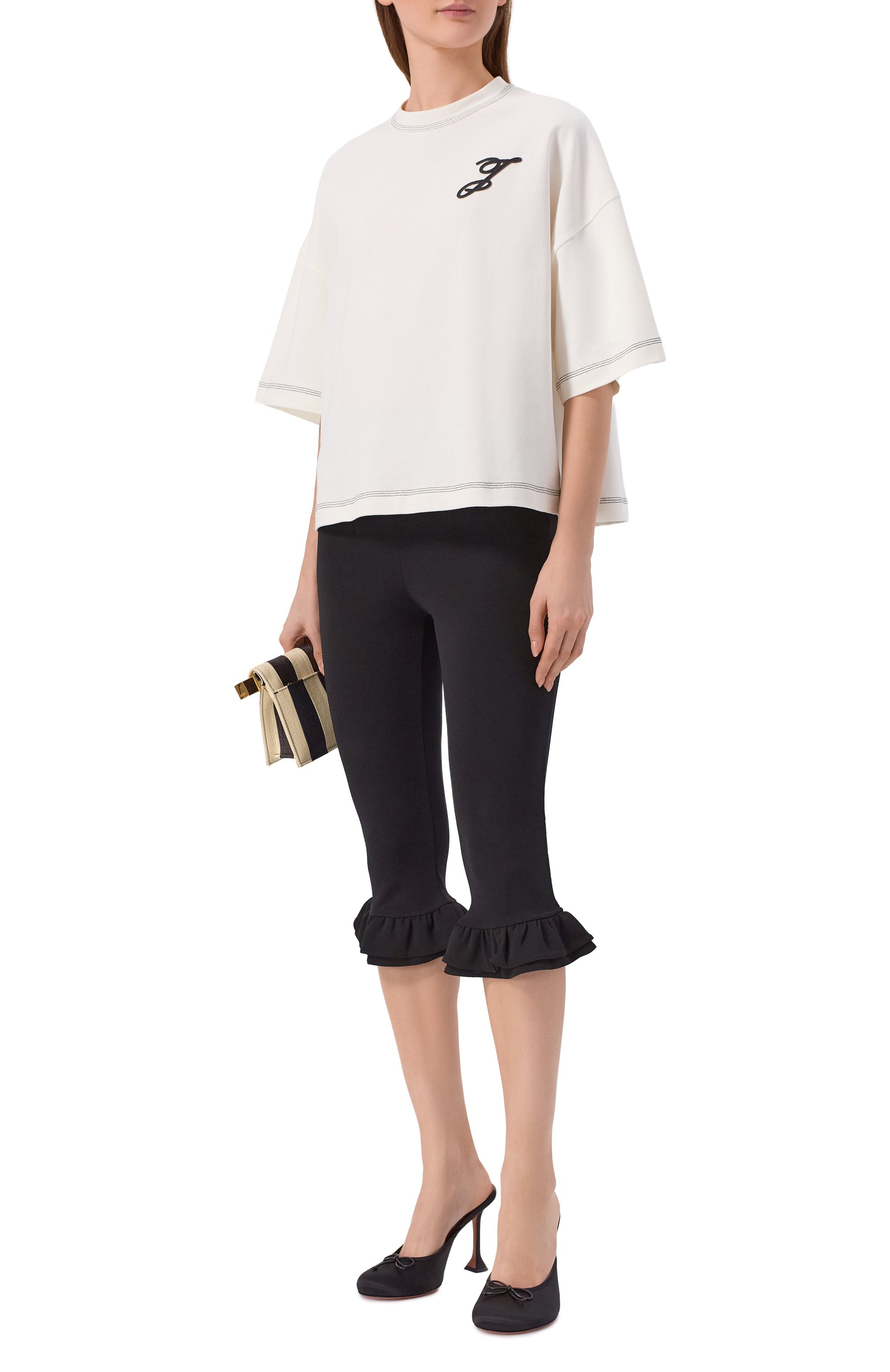 Хлопковая футболка JACQUEMUS, арт. 26ETSW00580/AJ00226, фото 2