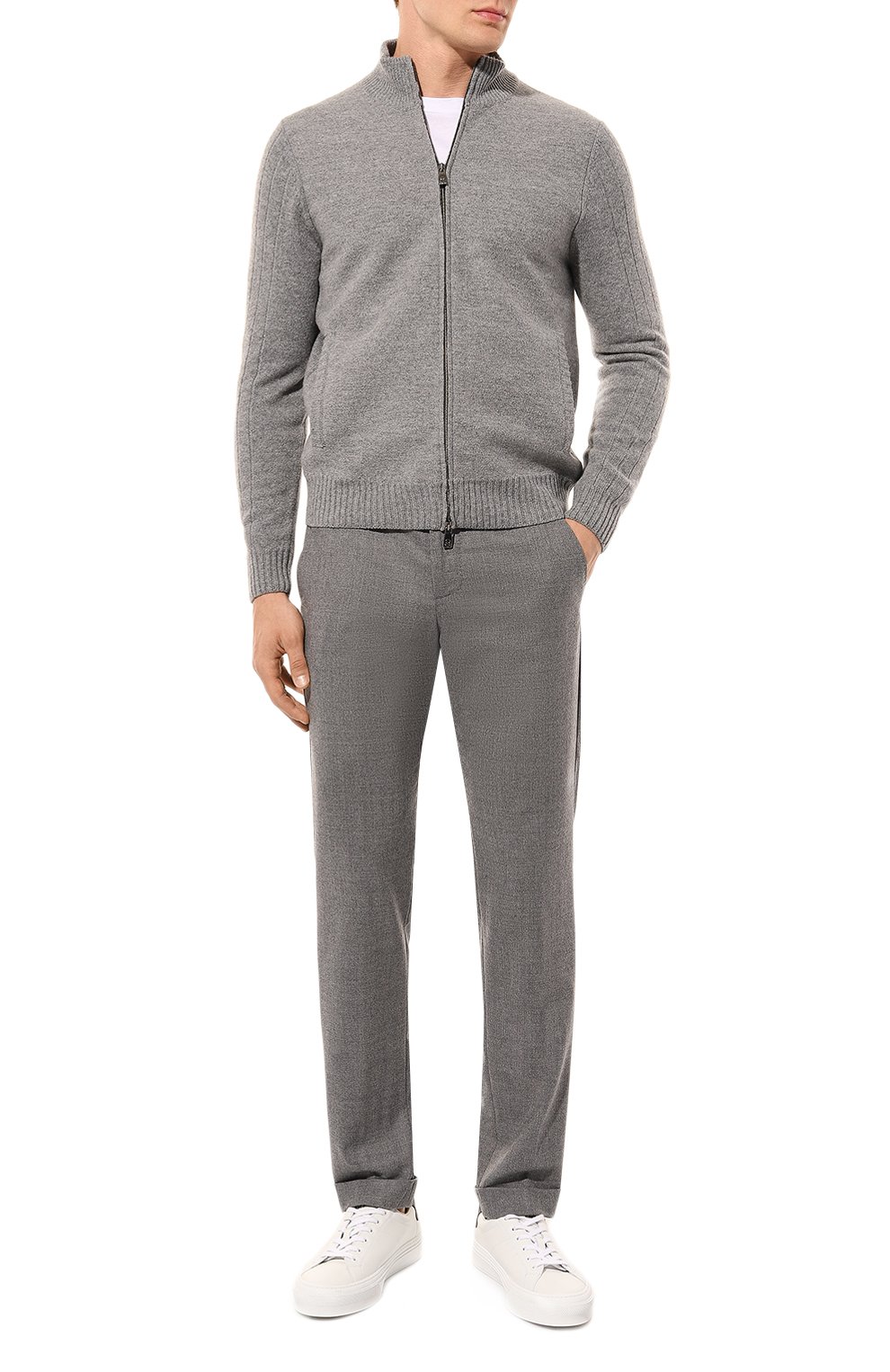 Шерстяные брюки MARCO PESCAROLO серого цвета по цене 56200 руб., арт. CARACCI0L0/5015, фото 2 Шерстяные брюки MARCO PESCAROLO, арт. CARACCI0L0/5015, фото 2