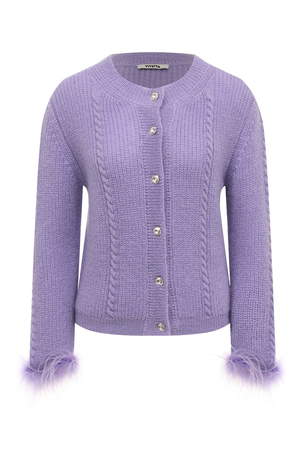 Кардиган с отделкой перьями VIVETTA, арт. 22I V2M0/A016/V707, фото 1
