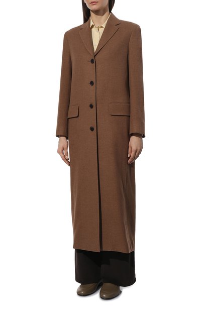 Пальто из шелка и кашемира THE ROW, арт. 5875W2106, фото 3