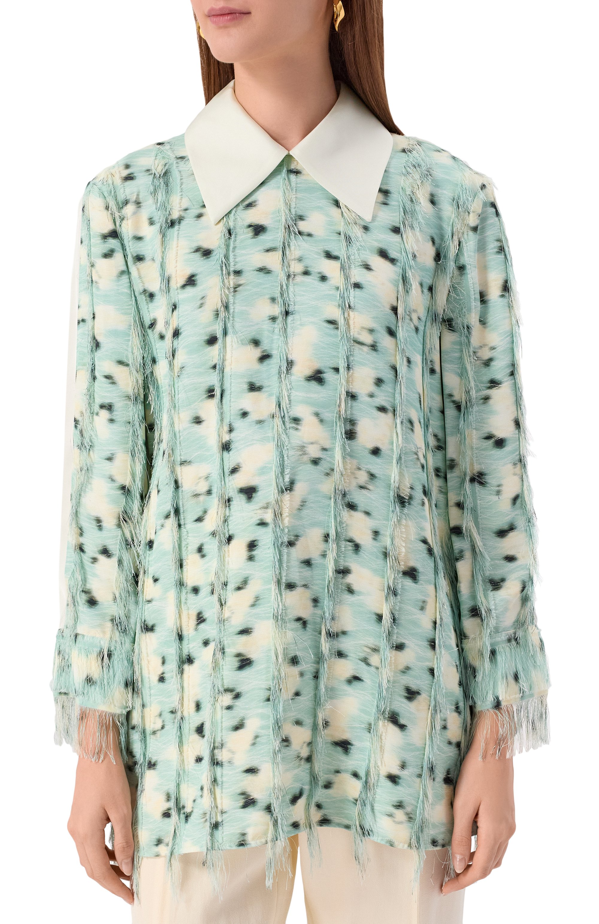 Блузка из вискозы JIL SANDER, арт. J01NC0173/J65335, фото 3