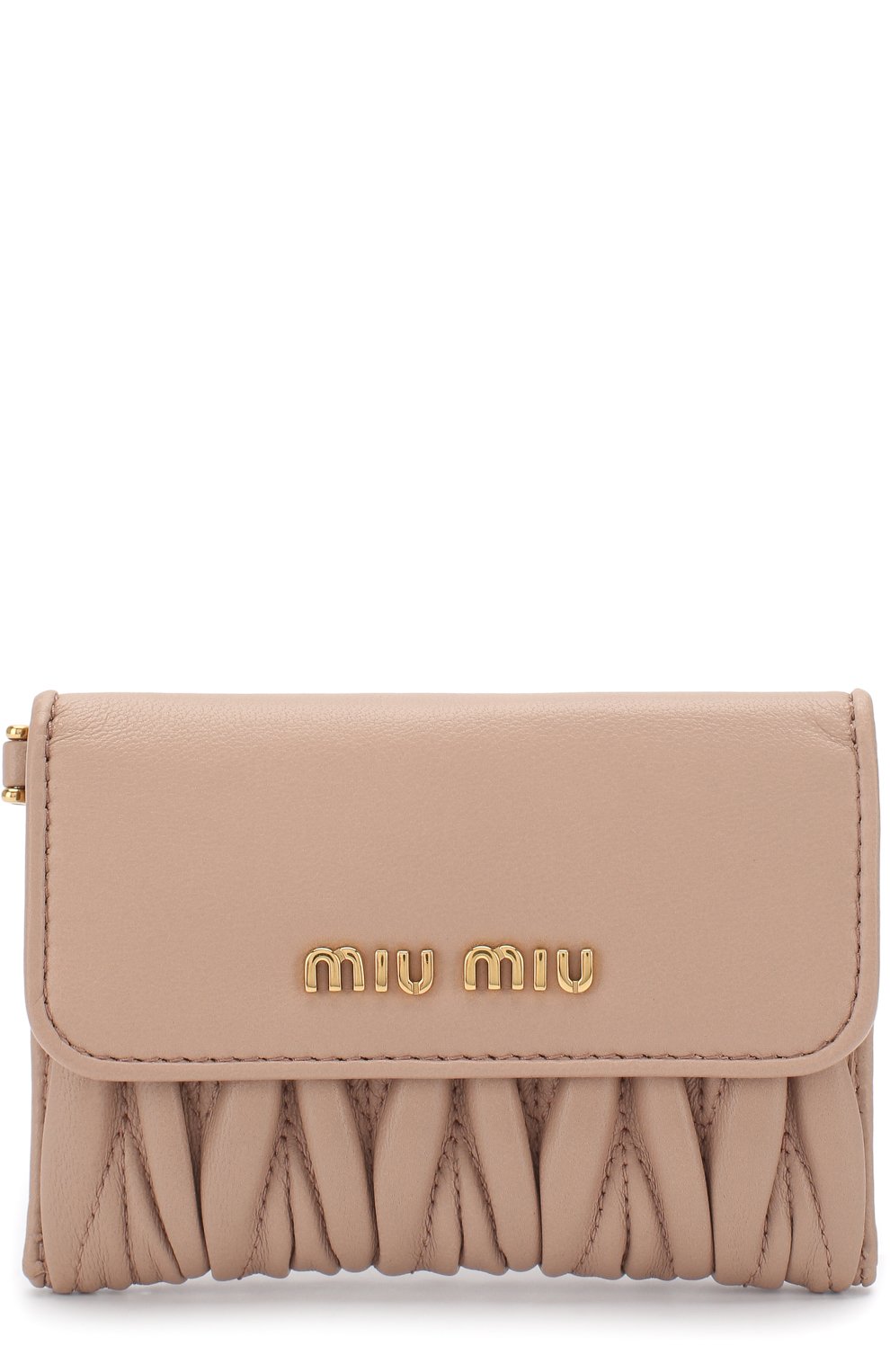 Кожаная визитница на цепочке MIU MIU, арт. 5MC010-N88-F0770, фото 1
