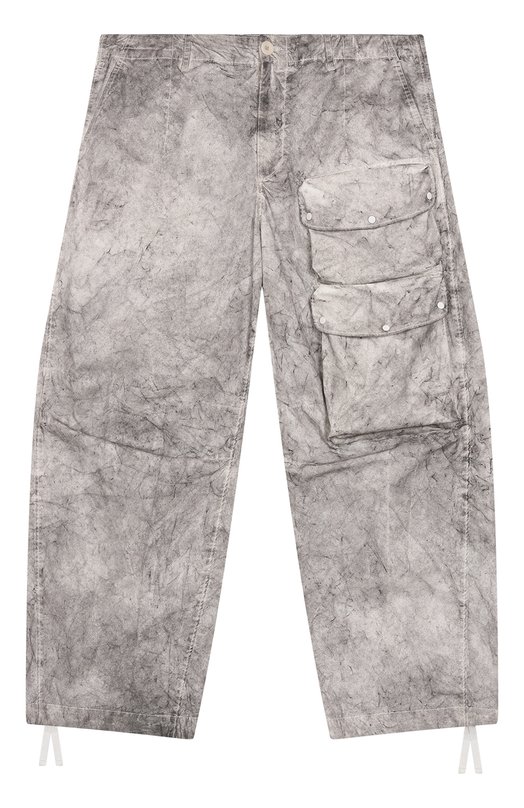 

Хлопковые брюки Ten C, Серый
