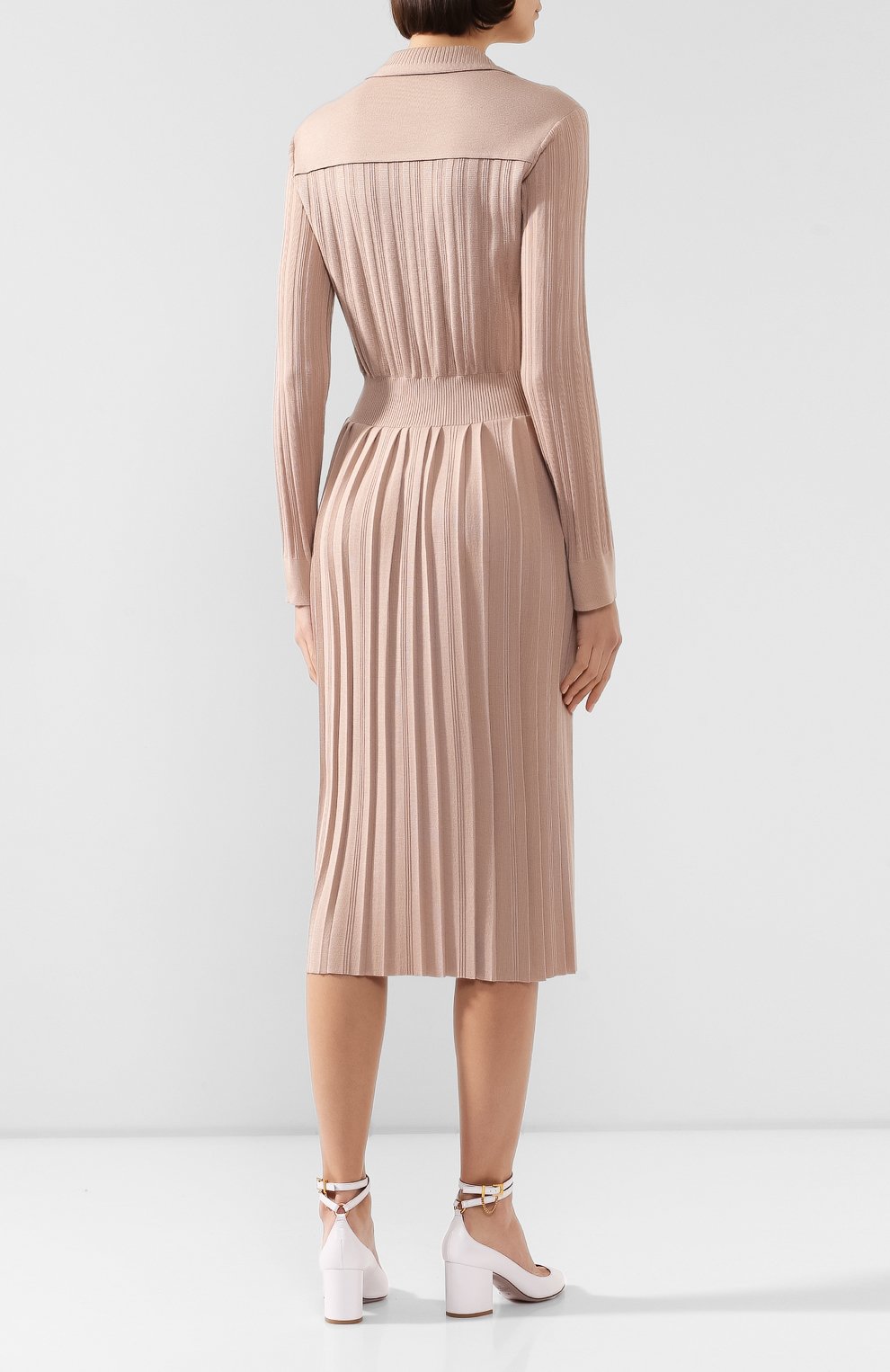 Платье из смеси кашемира и шелка LORO PIANA, арт. FAI6766, фото 4