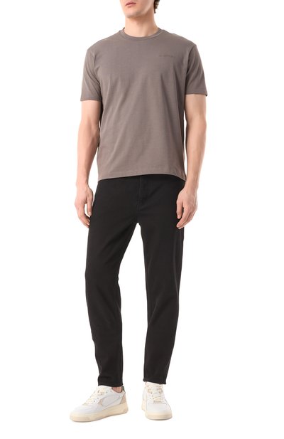 Хлопковая футболка PAUL&SHARK серого цвета по цене 18150 руб., арт. 25411047/3XL, фото 2 Хлопковая футболка PAUL&SHARK, арт. 25411047/3XL, фото 2