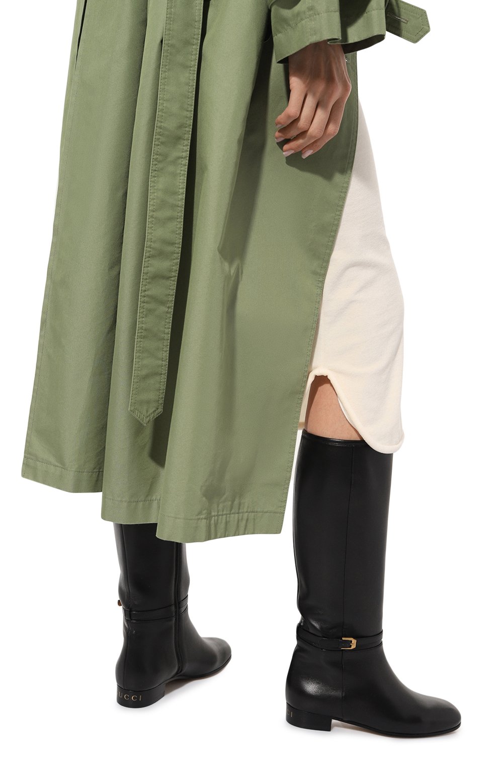 Кожаные сапоги GUCCI черного цвета по цене 194400 руб., арт. 658889 BKO00, фото 3 Кожаные сапоги GUCCI, арт. 658889 BKO00, фото 3