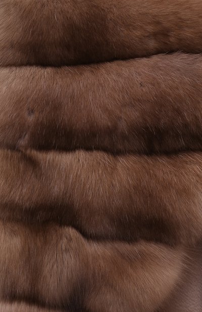 Кашемировое пальто с отделкой из меха соболя MANZONI24, арт. 21M647-WS1Z/38-46, фото 5