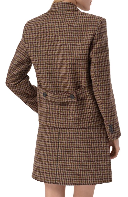 Шерстяной жакет Weekend Max Mara GERUSIA Коричневый  GERUSIA Фото 4