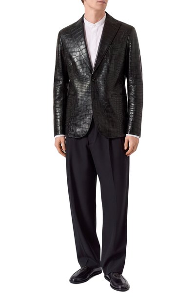 Пиджак из кожи крокодила GIORGIO ARMANI, арт. RSG05P/RSP10, фото 2