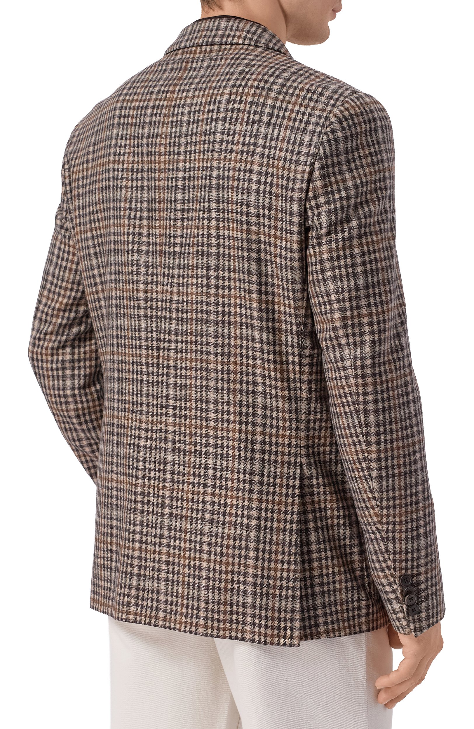 Шерстяной пиджак CORNELIANI бежевого цвета по цене 129500 руб., арт. 286002/2A16271, фото 4 Шерстяной пиджак CORNELIANI, арт. 286002/2A16271, фото 4