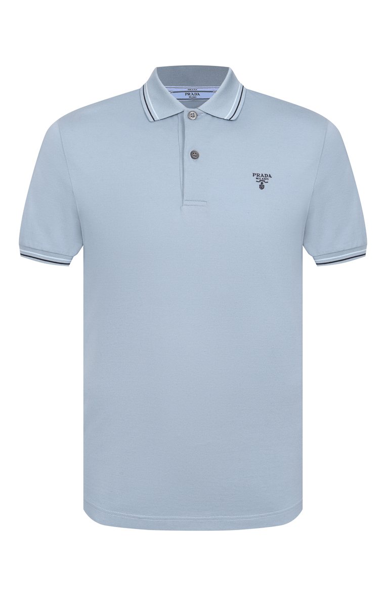Хлопковое поло PRADA, арт. UJN765-1ZMI-F0AE7, фото 1