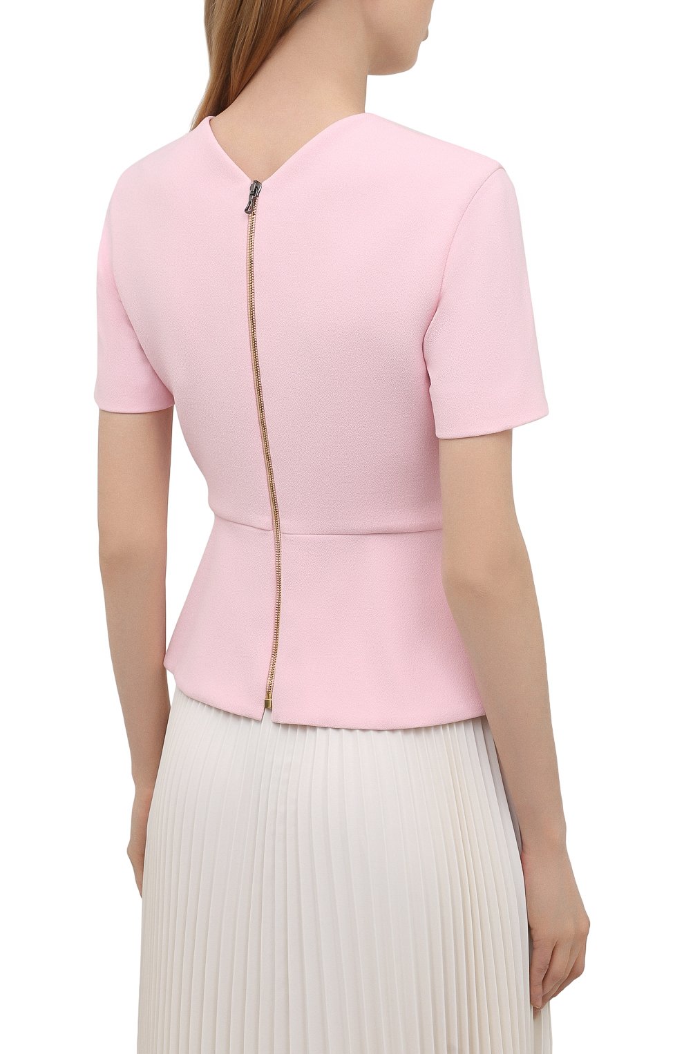Топ ROLAND MOURET светло-розового цвета по цене 49950 руб., арт. SS21/S2288/F2196, фото 4 Топ ROLAND MOURET, арт. SS21/S2288/F2196, фото 4