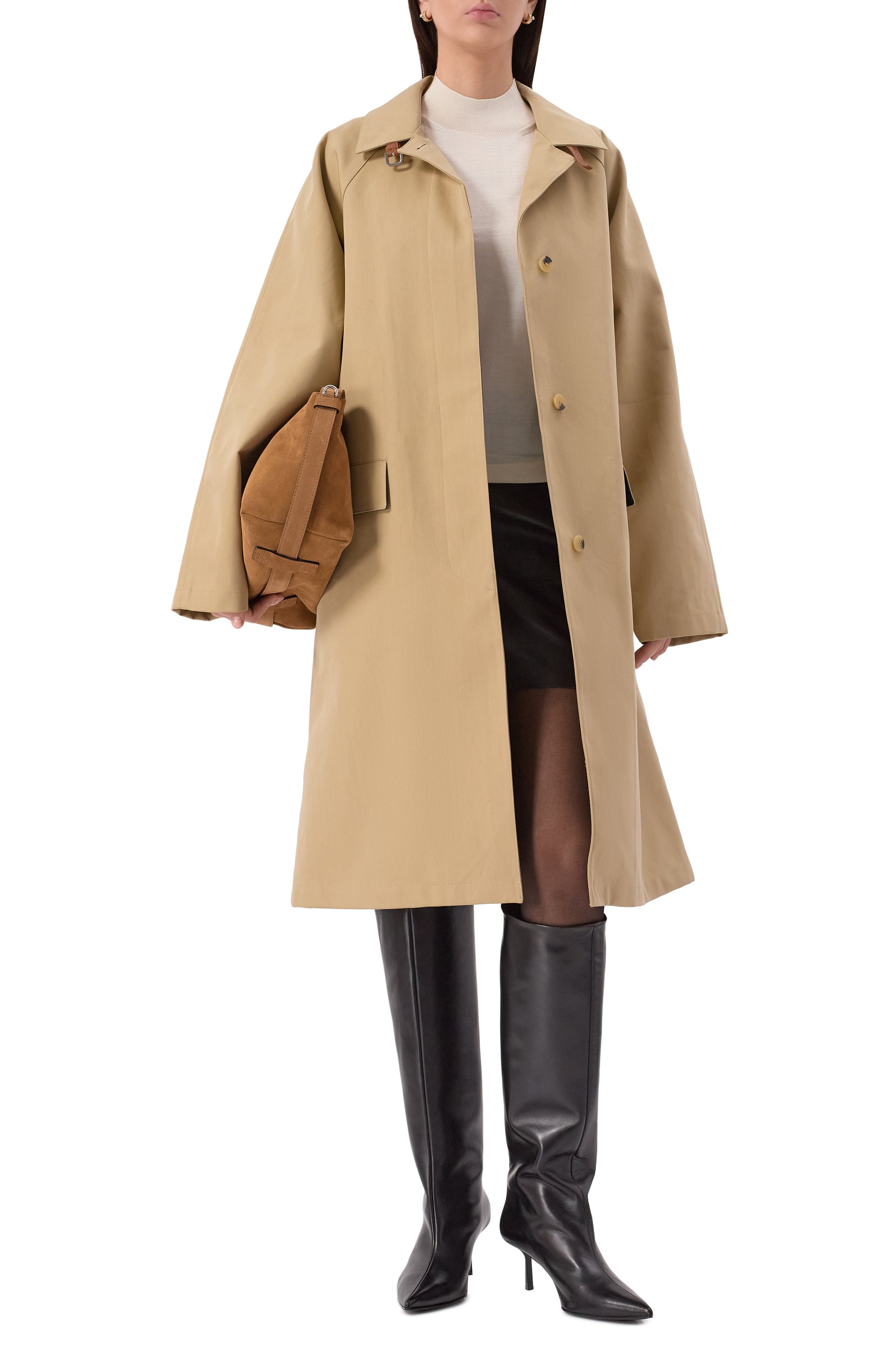 Хлопковый плащ LE17SEPTEMBRE, арт. LS2579CT007EBE, фото 2