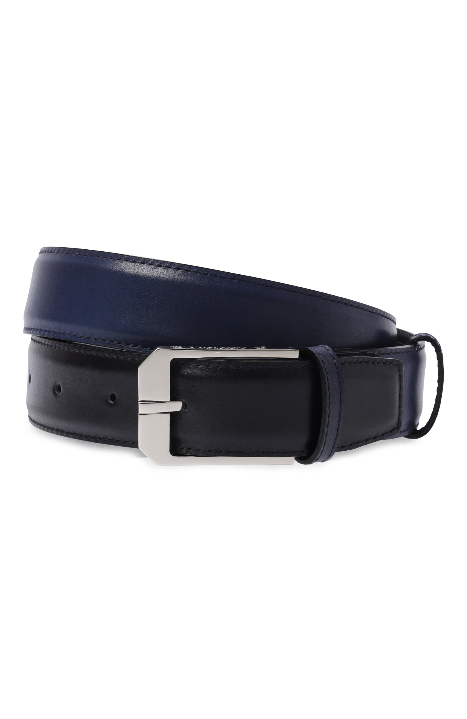 Кожаный ремень ARTIOLI темно-синего цвета по цене 57900 руб., арт. BELTS/VT, фото 1 Кожаный ремень ARTIOLI, арт. BELTS/VT, фото 1