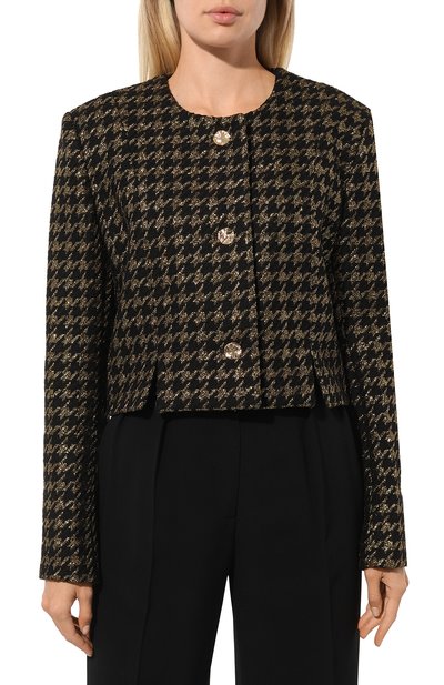 Жакет NINA RICCI черного цвета по цене 115500 руб., арт. 24ACVE002PA0494, фото 3 Жакет NINA RICCI, арт. 24ACVE002PA0494, фото 3