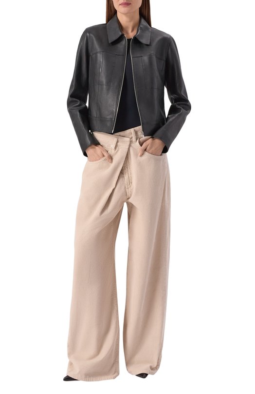 Вельветовые брюки Agolde A2791832 Кремовый  A2791832 Фото 2