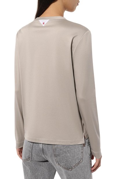 Хлопковый лонгслив KITON, арт. D58438H0805111, фото 4