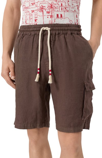 Льняные шорты MC2 SAINT BARTH, арт. STBM MARSEILLE/00320H, фото 3