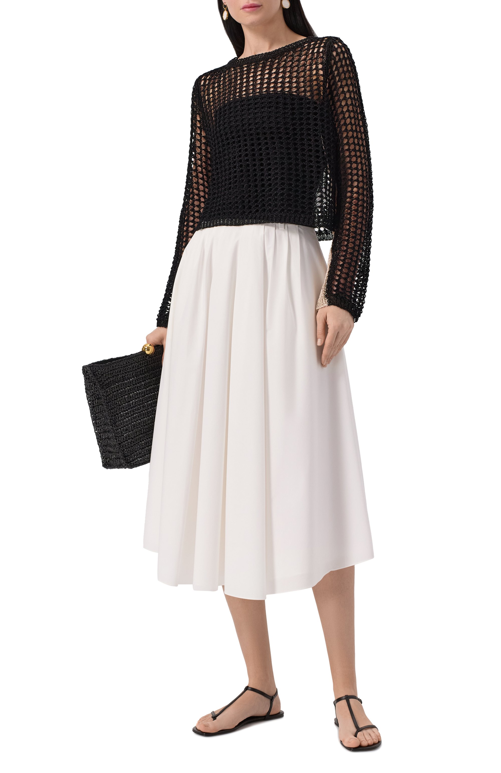 Кожаные сандалии amaru LOULOU DE SAISON черного цвета по цене 61550 руб., арт. AMARU, фото 2 Кожаные сандалии amaru LOULOU DE SAISON, арт. AMARU, фото 2