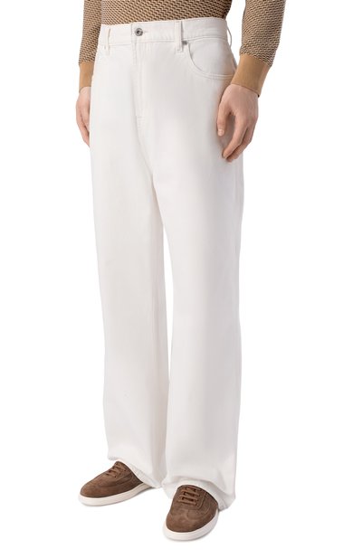 Джинсы wide leg 7 FOR ALL MANKIND белого цвета по цене 31900 руб., арт. 7TI91G86-3M9, фото 3 Джинсы wide leg 7 FOR ALL MANKIND, арт. 7TI91G86-3M9, фото 3