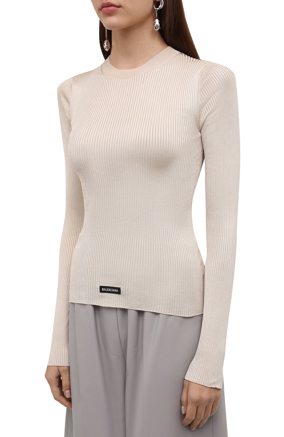 Пуловер BALENCIAGA бежевого цвета по цене 107500 руб., арт. 678565/T6193, фото 3 Пуловер BALENCIAGA, арт. 678565/T6193, фото 3