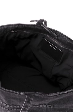 Женская сумка-тоут punch medium ALEXANDER WANG темно-серого цвета, арт. 20125T30T | Фото 5 (Материал сплава: Проставлено; Драгоценные камни: Проставлено; Размер: medium; Материал: Текстиль)