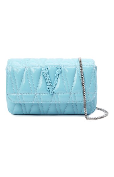 Сумка virtus VERSACE голубого цвета по цене 119500 руб., арт. DBFI002/DNAPLT, фото 5 Сумка virtus VERSACE, арт. DBFI002/DNAPLT, фото 5