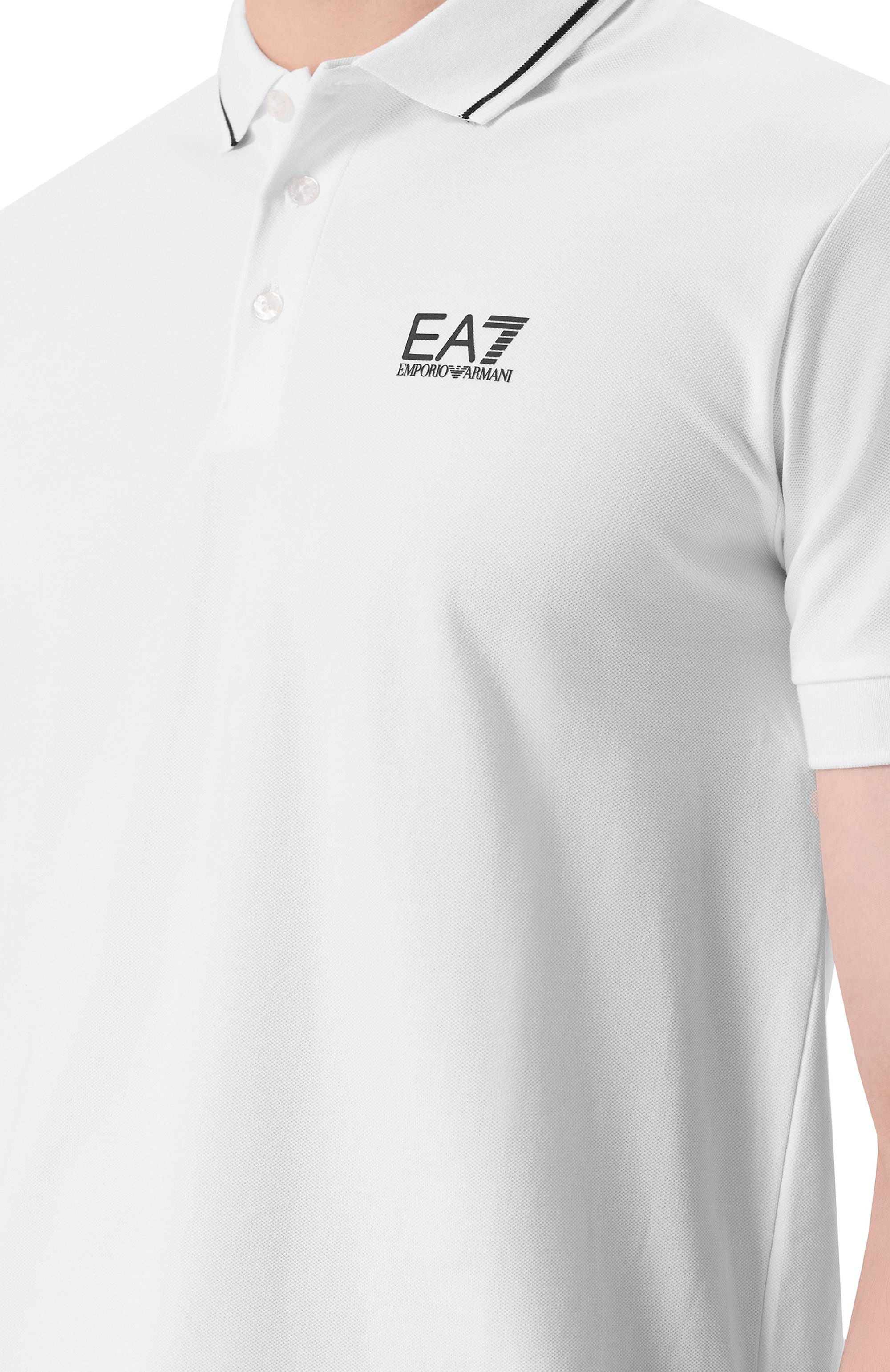 Хлопковое поло EA7, арт. 8NPF16/PJVUZ, фото 5