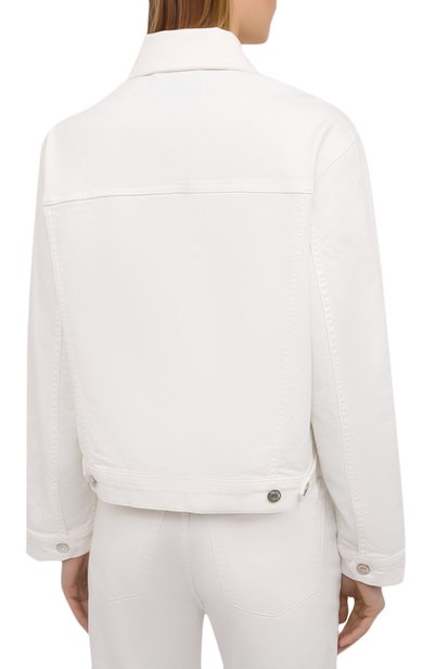 Джинсовая куртка NANUSHKA белого цвета по цене 74350 руб., арт. MAREN_WHITE_C0MF0RT STRETCH DENIM, фото 4 Джинсовая куртка NANUSHKA, арт. MAREN_WHITE_C0MF0RT STRETCH DENIM, фото 4