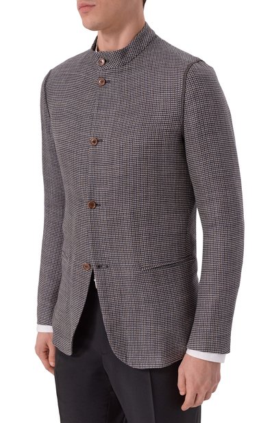Пиджак из шерсти и шелка GIORGIO ARMANI, арт. 0WGGG0IL/T02D3, фото 3