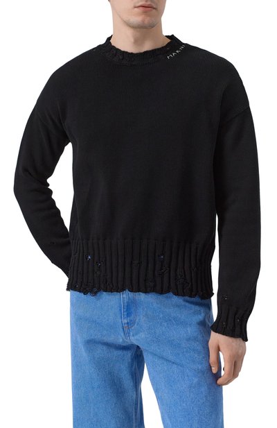 Хлопковый свитер MARNI, арт. GCMG0210A0/UFC652, фото 3