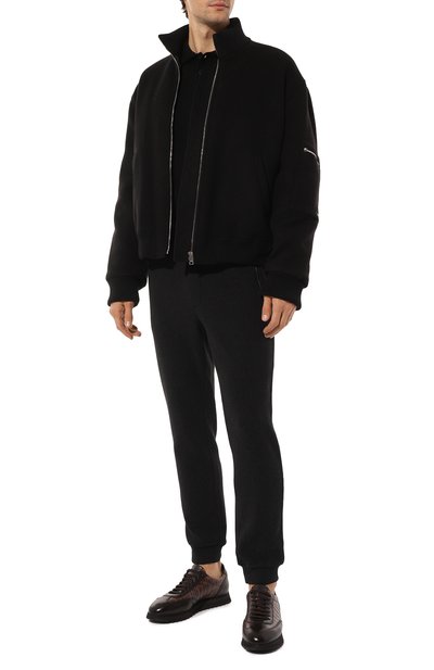 Джоггеры из хлопка и вискозы BOGNER темно-серого цвета по цене 28800 руб., арт. 18778506, фото 2 Джоггеры из хлопка и вискозы BOGNER, арт. 18778506, фото 2