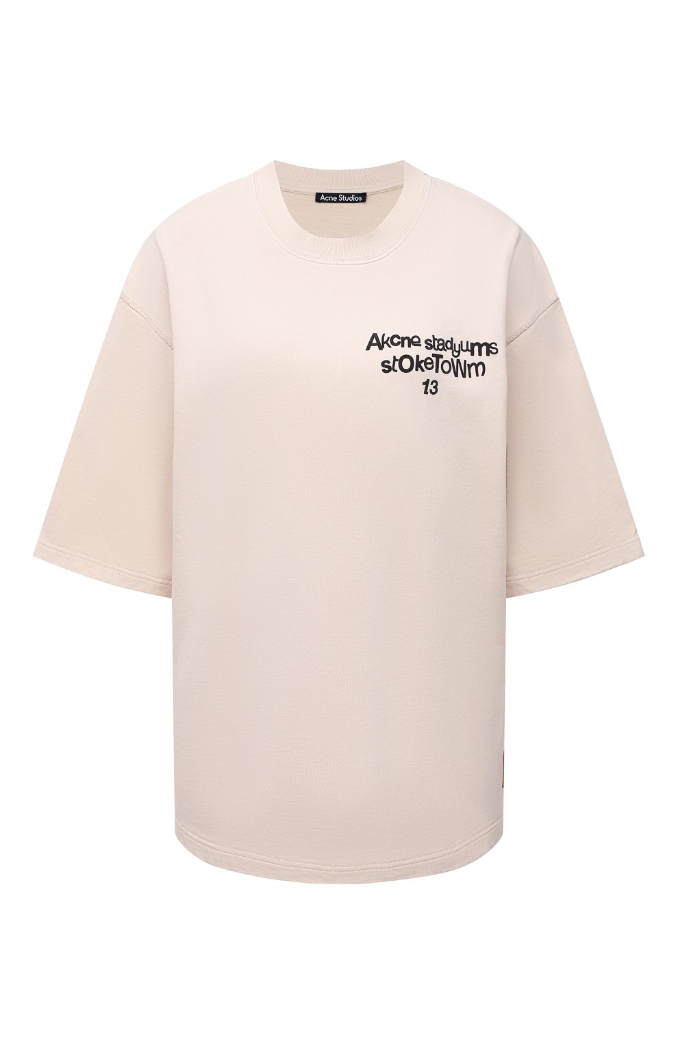  Хлопковая футболка ACNE STUDIOS, арт. CI0077/W, фото 1