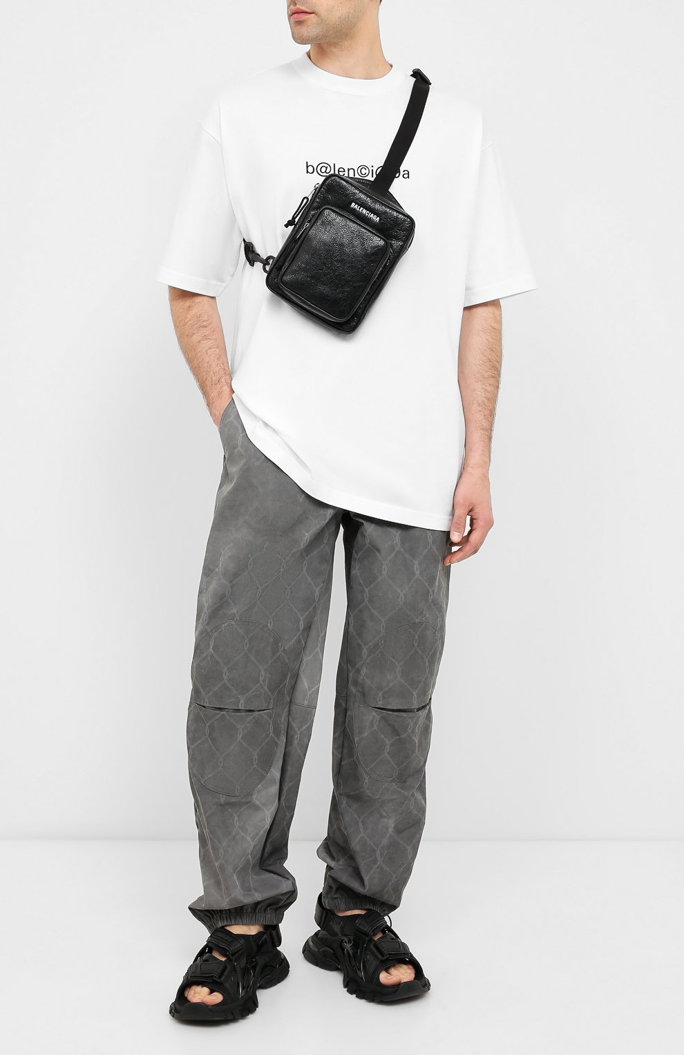 Кожаная сумка-мессенджер explorer BALENCIAGA, арт. 620260/DB5J5, фото 2