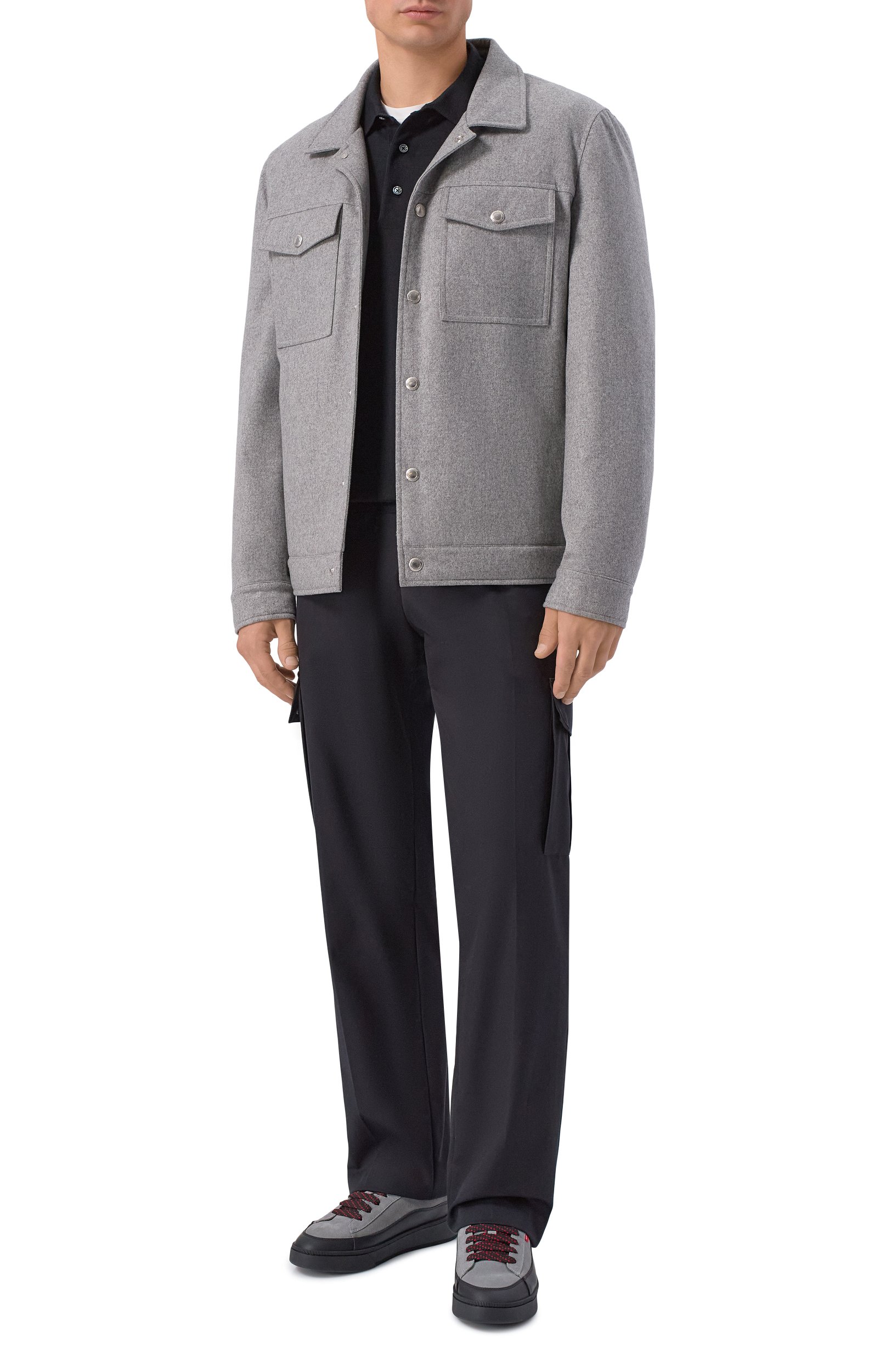 Кожаные кеды rudys BALLY серого цвета по цене 53900 руб., арт. MSK0E7/VT992__SU009I0W9, фото 2 Кожаные кеды rudys BALLY, арт. MSK0E7/VT992__SU009I0W9, фото 2