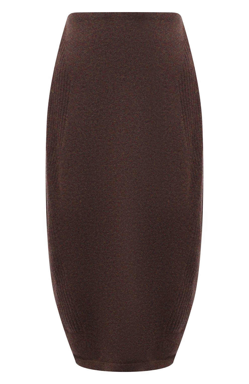 Юбка из шерсти и кашемира LOW CLASSIC коричневого цвета по цене 34250 руб., арт. L0W21FW_KN06BR, фото 1 Юбка из шерсти и кашемира LOW CLASSIC, арт. L0W21FW_KN06BR, фото 1