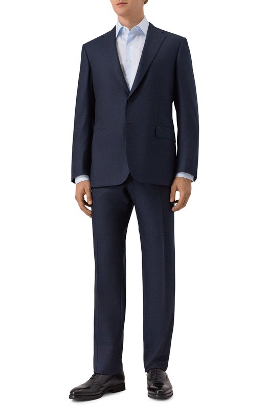 Шерстяной костюм Brioni RA001P/0DA83 Синий  RA001P/0DA83 Фото 2