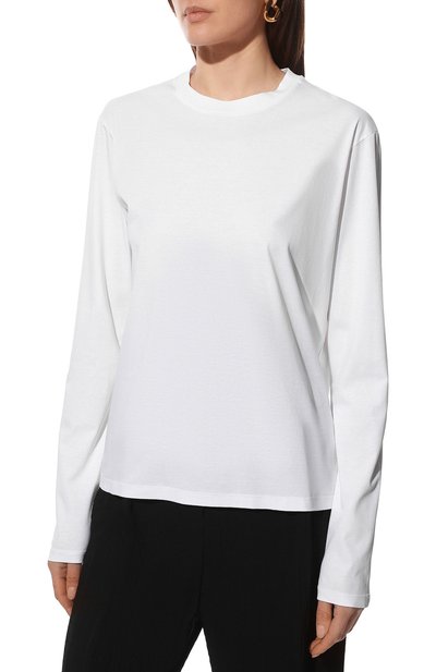 Хлопковый лонгслив JIL SANDER, арт. JSCU705001-WU247608, фото 3