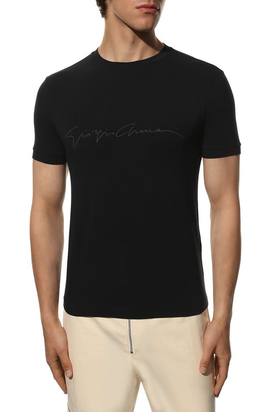 Футболка из вискозы Giorgio Armani 6GST56/SJP4Z Синий  6GST56/SJP4Z Фото 3